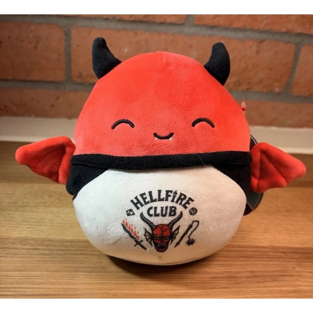NEW w/Tags 2025 Squishmallow Stranger Things Dante the Red Bat Hellfire Club Tee